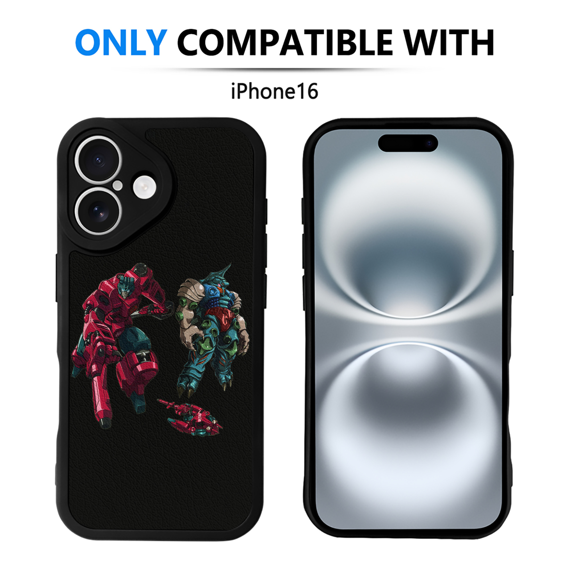 （画像用）  【iPhone 16シリーズ対応】シリコンスマホケース（レザー調） 材質：シリコン